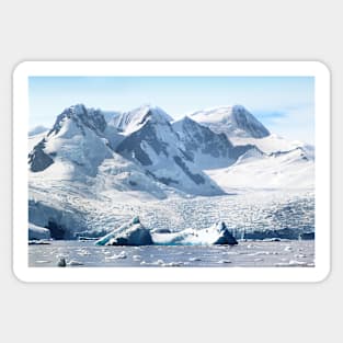 Cierva Cove with Glaciers & Iceberg Sticker